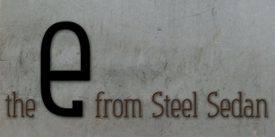 Steel Sedan Font Download