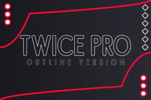 Twice Pro Outline Font Download