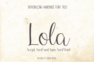 Lola Trio Font Download