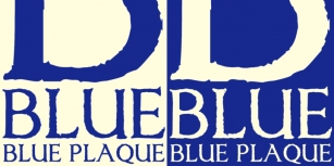 Blue Plaque Font Download