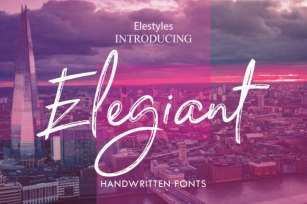 Elegiant Font Download