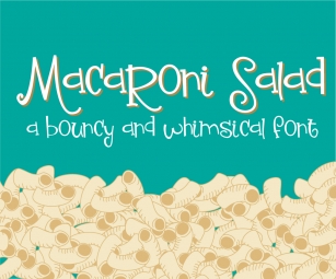 Macaroni Salad Font Download