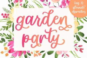 Garden Party Font Download