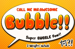 Awesome Bubble Font Download