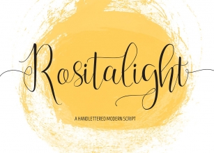 Rositalight Font Download
