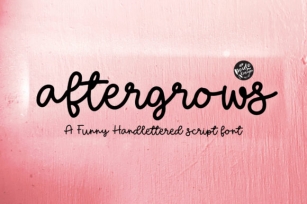 Aftergrows Font Download