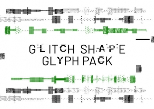 Glitch Shape Font Download