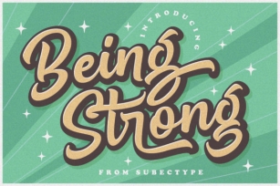 Being Strong Font Download