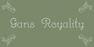 Gans Royality Font Download