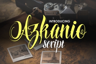 Azkanio Script Font Download