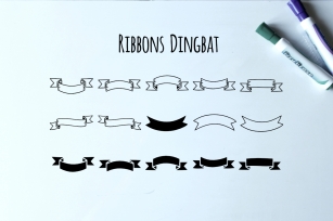 Ribbons Dingbat Font Download