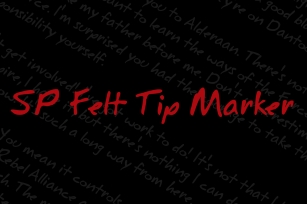 SP Felt Tip Marker Font Download