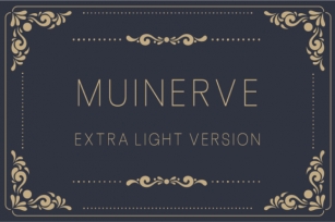 Muinerve Extra Light Font Download