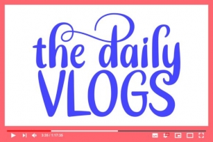 The Daily Vlogs Font Download