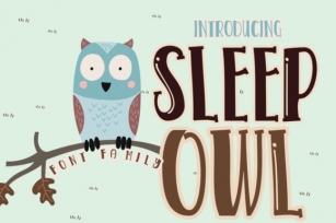 Sleep Owl Font Download