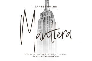 Manterra Font Download