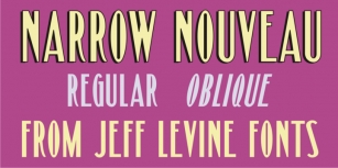 Narrow Nouveau JNL Font Download