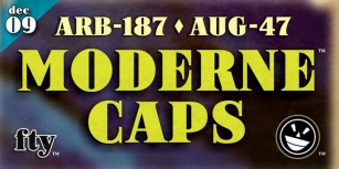 ARB-187 Moderne Caps AUG-47 Font Download