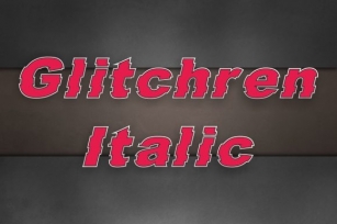 Glitchren Italic Font Download