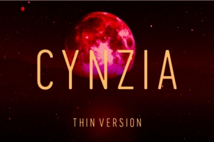 Cynzia Thin Font Download