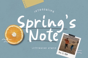 Spring’s Note Font Download