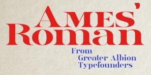 Ames' Roman Font Download