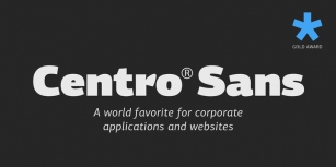 PF Centro Sans Pro Font Download