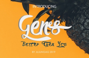Gens Better Than You Font Download