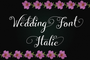 Wedding Font Italic Font Download