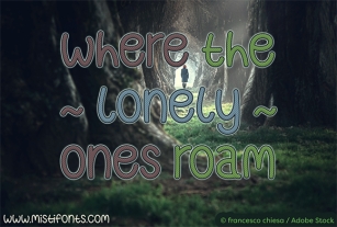 Where the Lonely Ones Roam Font Download