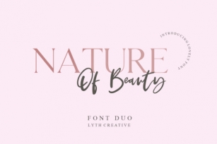 Nature of Beauty Duo Font Download