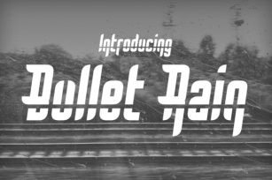 Bullet Rain Font Download
