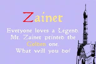 Zainer Font Download