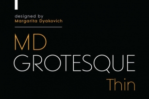 MD Grotesque Thin Font Download