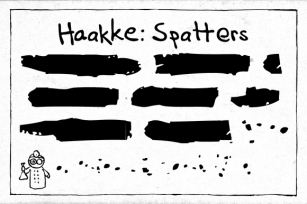 Haakke Spatters Font Download