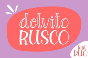 Delvito Rusco Font Download