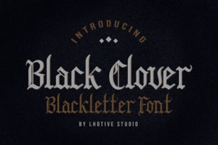 Black Clover Font Download