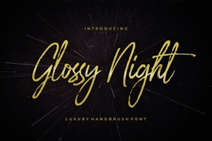 Glossy Night Font Download