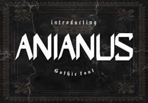 Anianus Font Download