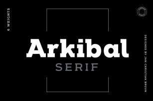 Arkibal Serif Font Download