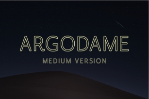 Argodame Outline Medium Font Download