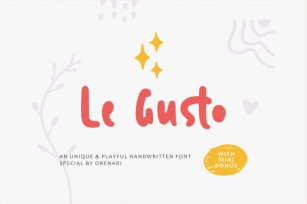 Le Gusto Font Download