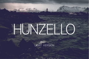 Hunzello Light Font Download