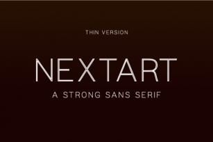 Nextart Outline Thin Font Download