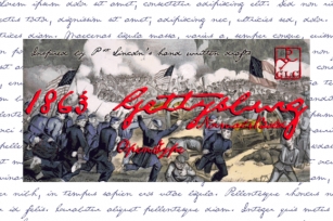 1863 Gettysburg Font Download