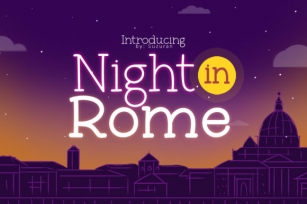 Night in Rome Font Download