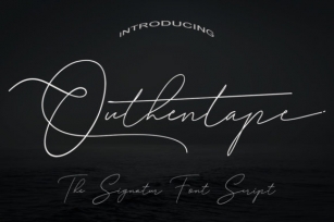 Outhentape Font Download