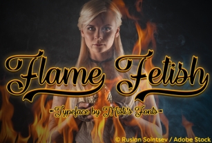 Flame Fetish Font Download