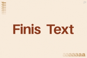 Finis Text Font Download