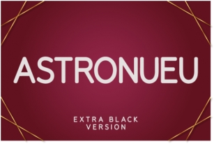 Astronueu Extra Black Font Download